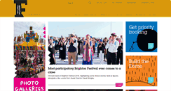 Desktop Screenshot of brightonfestival.org